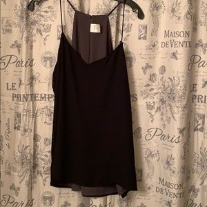 Express Reversible 2/1 black silver cami
